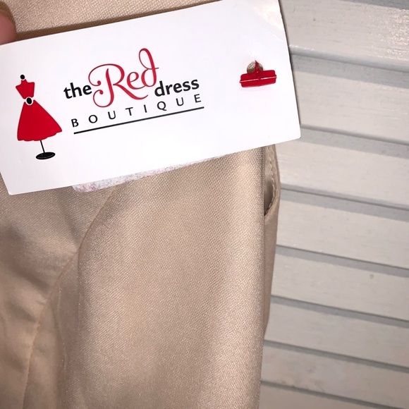 Minuet light peach prom dress Large - Picture 9 of 10